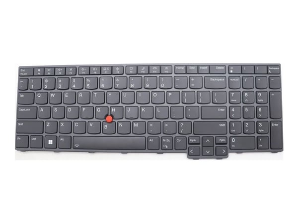 Primax - Erstatningstastatur for bærbar PC - med Trackpoint - bakbelysning - QWERTY - amerikansk engelsk - FRU - for ThinkPad T16 Gen 1 21BV, 21BW,...