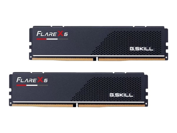 G.Skill Flare X5 - DDR5 - sats - 48 GB: 2 x 24 GB - DIMM 288-pin låg - 6000 MHz / PC5-48000 - CL40 - 1.35 V - ej buffrad - on-die ECC - mattsvart