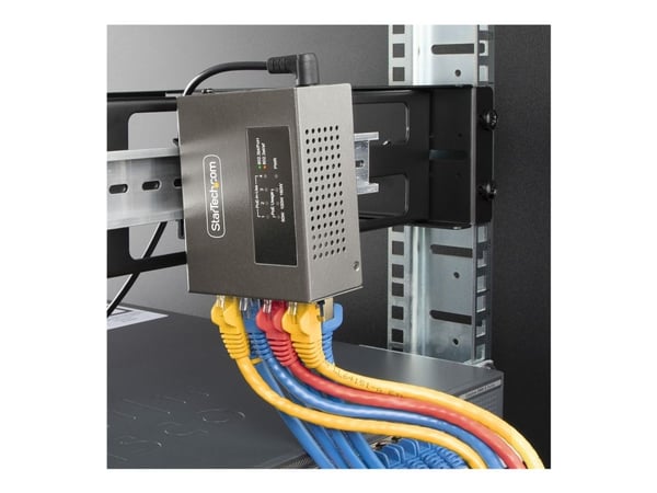 StarTech 4-Port Multi-Gigabit PoE++ Injector, 5/2.5G Ethernet (NBASE-T), PoE/PoE+/PoE++ (802.3af/802.3at/802.3bt), 160Watts Power Budget, Wall/DIN ...