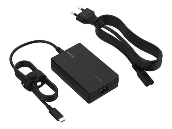 Belkin Connect USB-C Core - Strømadapter - GaN-teknologi - 100 watt - PD (USB-C) - svart