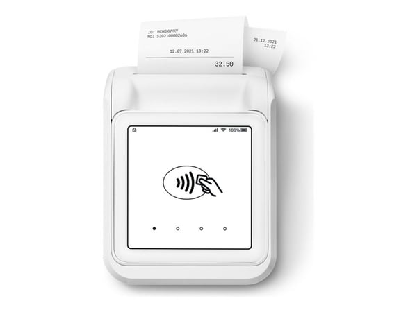 SumUp Solo - EMV/NFC-kortleser - hvit - med skrivermodul
