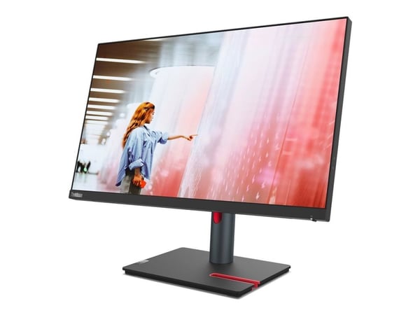 Lenovo P24q-30 - LED-skjerm - 23.8" - 2560 x 1440 QHD @ 60 Hz - IPS - 300 cd/m² - 1000:1 - 4 ms - HDMI, DisplayPort - ravnsort - for ThinkCentre ne...