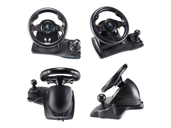 Superdrive GS550 - Ratt- och pedaluppsättning - kabelansluten - för Sony PlayStation 4, Microsoft Xbox One, PC, Sony PlayStation 3