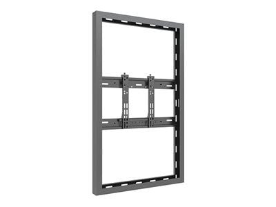 Multibrackets M Pro Series - Innhegning - Smal - for flatpanel - universal - stål - svart - skjermstørrelse: 43" - veggmonterbar