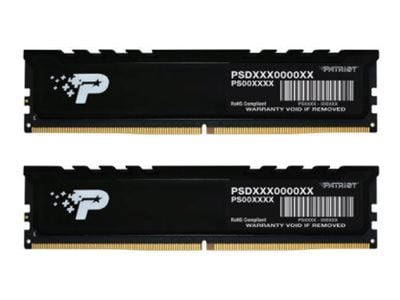 Patriot Signature Premium - DDR5 - sats - 32 GB: 2 x 16 GB - DIMM 288-pin - 5600 MT/s / PC5-44800 - CL46 - 1.1 V - ej buffrad - on-die ECC