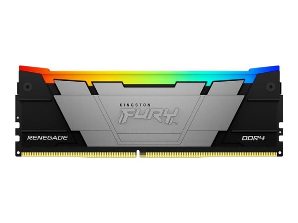 Kingston FURY Renegade RGB - DDR4 - modul - 32 GB - DIMM 288-pin - 3200 MT/s / PC4-25600 - CL16 - 1.2 V - ikke-bufret - ikke-ECC - svart