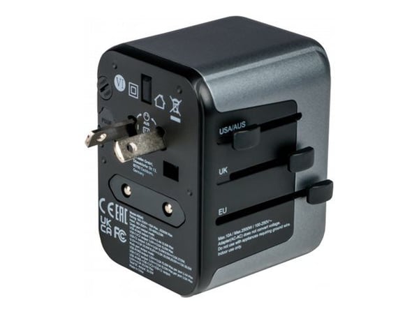 Verbatim UTA-03 - Strømadapter - 30 watt - PD 3.0, QC 3.0 - 4 utgangskontakter (USB, USB-C)