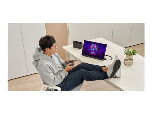 ASUS ZenScreen MB16QHG - LED-skjerm - 16" - portabel - 2560 x 1600 WQXGA @ 120 Hz - IPS - 500 cd/m² - 1200:1 - DisplayHDR 400 - 5 ms - HDMI, 2xUSB-...