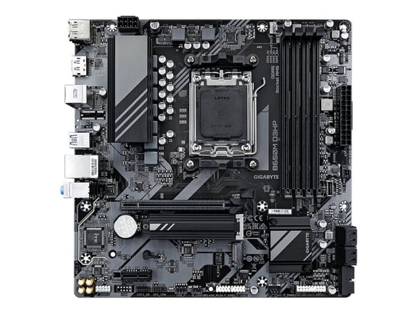 Gigabyte B650M D3HP - 1.0 - moderkort - micro ATX - Socket AM5 - AMD B650 Chipuppsättning - USB 3.2 Gen 1, USB-C 3.2 Gen 1 - 2.5 Gigabit LAN - inby... Gigabyte B650M D3HP - 1.0 - moderkort - micro ATX - Socket AM5 - AMD B650 Chipuppsättning - USB 3.2 Gen 1, USB-C 3.2 Gen 1 - 2.5 Gigabit LAN - inby...