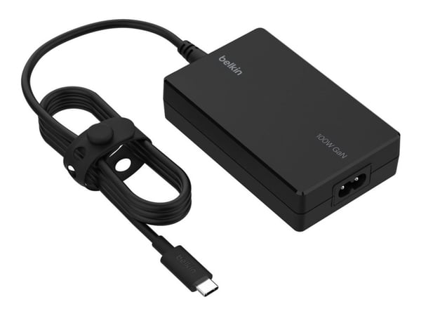 Belkin Connect USB-C Core - Strømadapter - GaN-teknologi - 100 watt - PD (USB-C) - svart