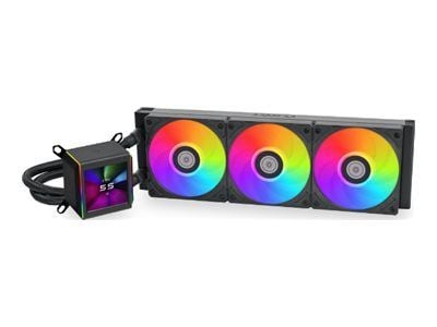 Lian Li Galahad II LCD - Væskekjølesystem for prosessor - toppmonterbar, frontmonterbar, side mountable - Radiatorstørrelse: 360 mm - (for: AM4, LG...