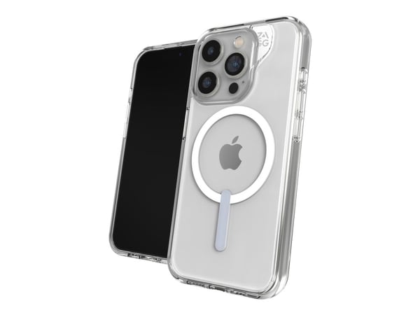 Zagg Crystal Palace - Baksidedeksel for mobiltelefon - MagSafe-samsvar - klart (snap) - for Apple iPhone 15 Pro