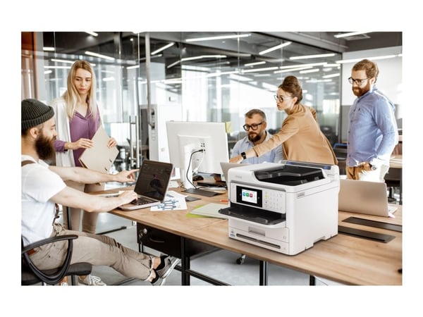 Epson WorkForce Pro WF-M5899DWF - Multifunksjonsskriver - S/H - ink-jet - 216 x 297 mm (original) - A4/Legal (medie) - opp til 25 spm (trykking) - ...