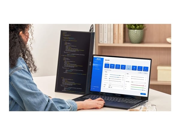ASUS ZenScreen MB16QHG - LED-skjerm - 16" - portabel - 2560 x 1600 WQXGA @ 120 Hz - IPS - 500 cd/m² - 1200:1 - DisplayHDR 400 - 5 ms - HDMI, 2xUSB-...