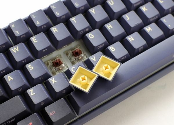 Ducky One 3 Mini, Mini, Koblet med ledninger (ikke trådløs), USB, Mekanisk nøkkelbryter, RGB LED, Blå