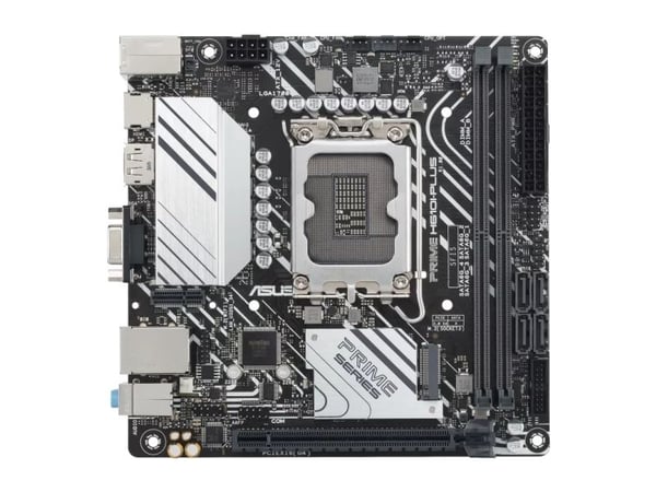 ASUS PRIME H610I-PLUS-CSM - Hovedkort - mini-ITX - LGA1700-sokkel - H610 Chipset - USB 3.2 Gen 1 - Gigabit LAN - innbygd grafikk (CPU kreves) - HD-...