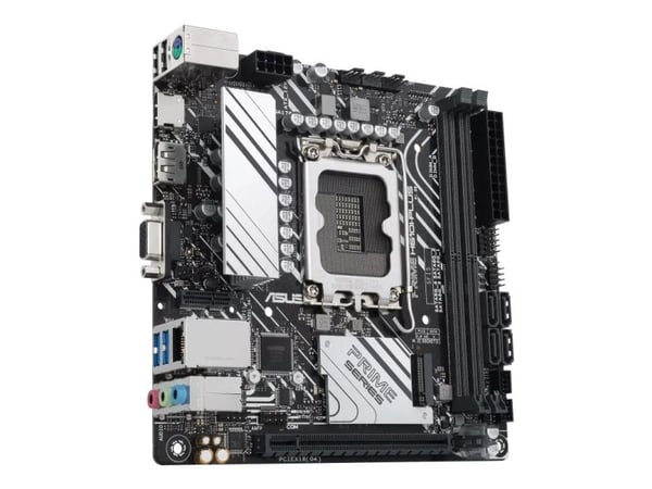 ASUS PRIME H610I-PLUS-CSM - Hovedkort - mini-ITX - LGA1700-sokkel - H610 Chipset - USB 3.2 Gen 1 - Gigabit LAN - innbygd grafikk (CPU kreves) - HD-...