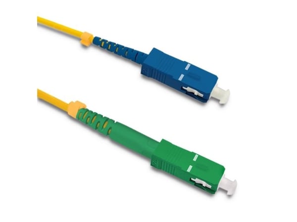 Qoltec Simplex - Koblingskabel - SC/APC-enkeltmodus (hann) til SC/UPC-enkeltmodus (hann) - 7 m - fiberoptisk - simpleks - 9 / 125 micron - G.652D -...