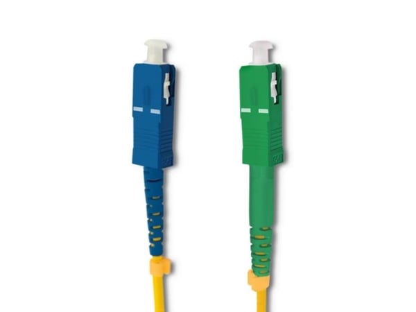 Qoltec Simplex - Koblingskabel - SC/APC-enkeltmodus (hann) til SC/UPC-enkeltmodus (hann) - 7 m - fiberoptisk - simpleks - 9 / 125 micron - G.652D -...