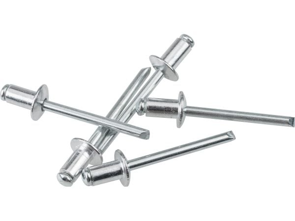 kwb 407486, Rørformet nagle, Aluminium, Rustfritt stål, Zink, 4,8 mm, 16 mm