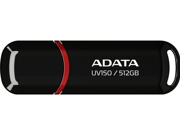 ADATA DashDrive UV150 - USB-flashstasjon - 512 GB - USB 3.2 Gen 1 - svart