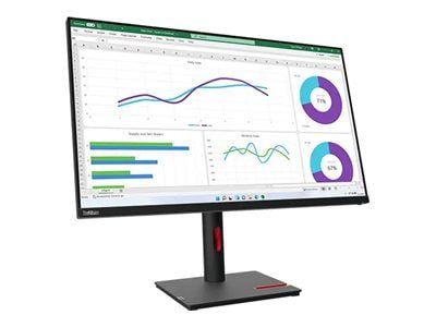 Lenovo ThinkVision T32h-30 - LED-skjerm - 31.5" - 2560 x 1440 WQHD @ 60 Hz - IPS - 350 cd/m² - 1000:1 - 4 ms - HDMI, DisplayPort, USB-C - ravnsort