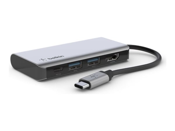 Belkin CONNECT 4-in-1 - Multiport hubadapter - USB-C - HDMI
