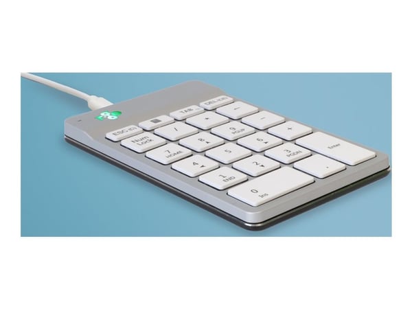 R-Go Numeric keyboard Compact break - Tastegruppe - USB, USB-C - hvit