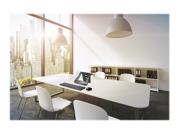 Kensington SmartFit Easy Riser teline kannettavalle tietokoneelle – musta, Kannettavan tietokoneen teline, Musta, 30,5 cm (12"), 43,2 cm (17"), 140...