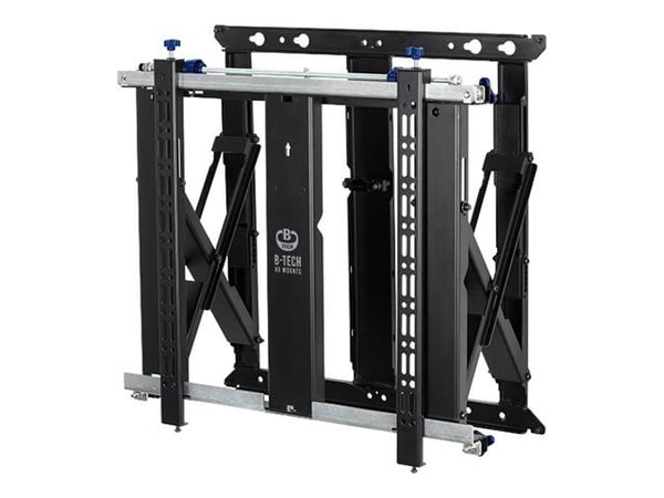 B-TECH Professional BT8312 - Slimline - monteringssett (pop-out-feste) - for videovegg - soft-open, full service - låsbar - svart - skjermstørrelse...