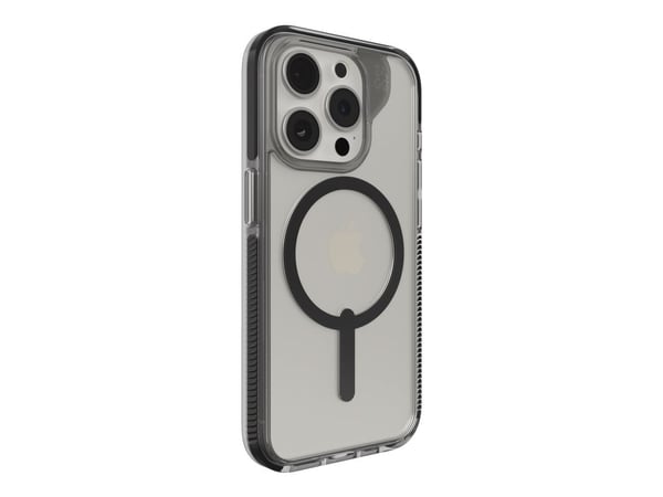 Zagg Santa Cruz Snap - Baksidedeksel for mobiltelefon - MagSafe-samsvar - svart, gjennomsiktig - for Apple iPhone 15 Pro