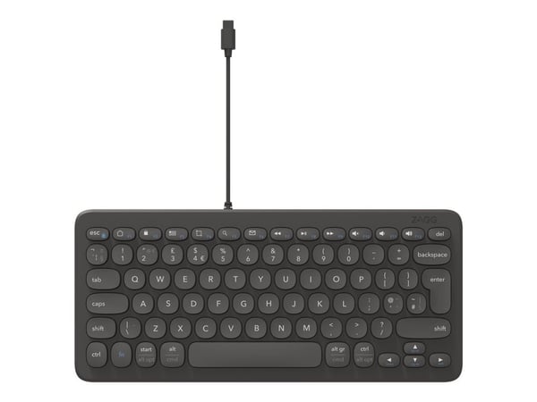 ZAGG Connect Keyboard 12C, USB, QWERTY, Musta