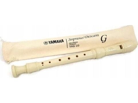Yamaha YRS-23, Blåses i enden (fipple), Blokkfløyte, Sopran, ABS syntetisk, Elfenben