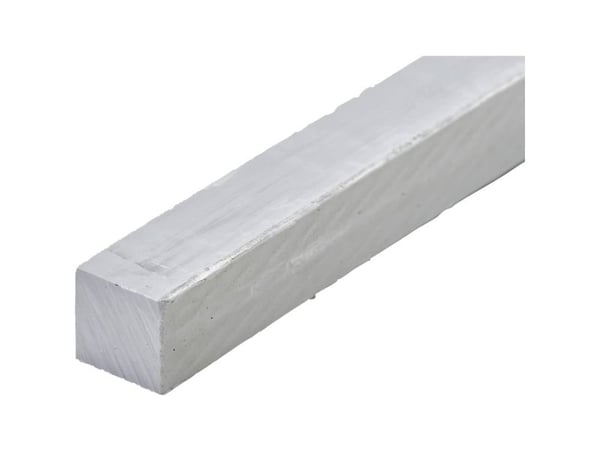 PVC firkantprofil (L x B x H) 500 x 10 x 10 mm - 1 stk