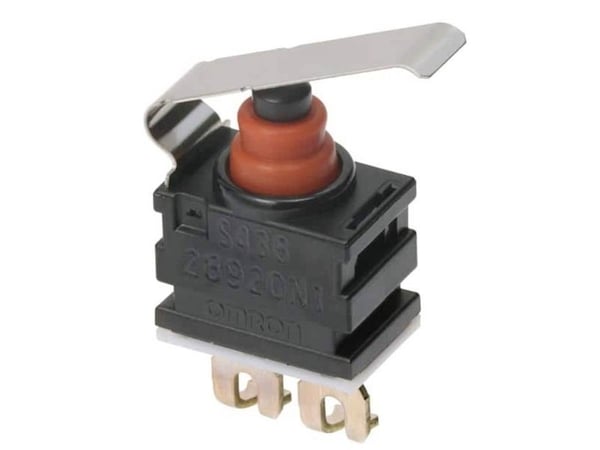 Omron D2GW-AL6L2F Mikrokosketin 13,5 V/DC 0,01 A 1 x Päällä/(Pois) 1 kpl Lokero