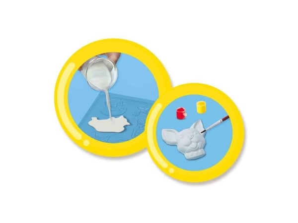 SES Creative Casting & Painting- Cats & Dogs, Støpe/malesett for barn, 5 år, Flerfarget