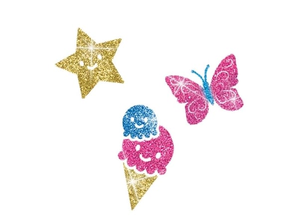 SES tatueringar glitter