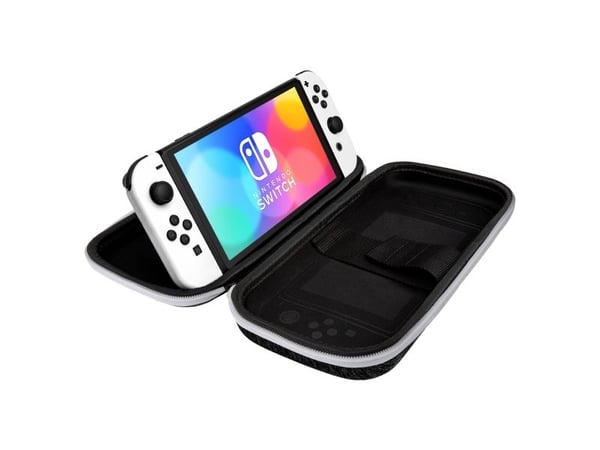 PDP 500-218-BLRD, Omslag, Nintendo, Svart, Vit, Nintendo Switch OLED, Dragkedja