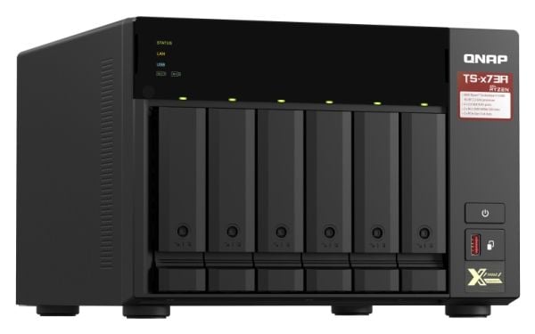 QNAP TS-H1277AXU-RP - NAS-server - 12 brønner - kan monteres i rack - SATA 6Gb/s - RAID 0, 1, 5, 6, 10, 50, 60, JBOD - RAM 32 GB - 2.5 Gigabit Ethe...