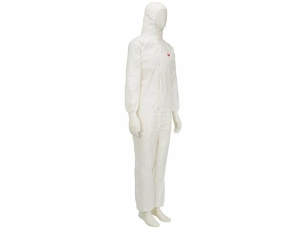 3M 4545, Hvit, L, Voksen, Unisex, Glidelås, Front