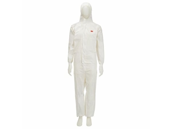 3M 4545, Hvit, L, Voksen, Unisex, Glidelås, Front