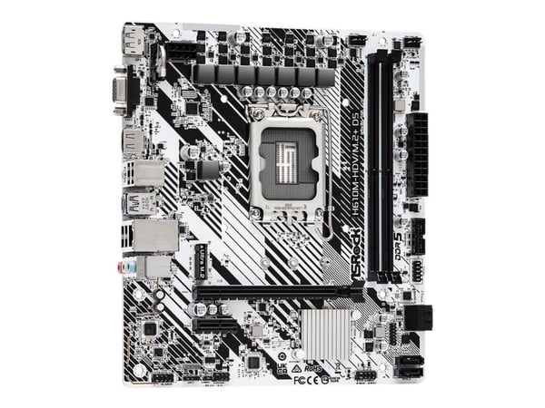 ASRock H610M-HDV/M.2+ D5 - Hovedkort - micro ATX - LGA1700-sokkel - H610 Chipset - USB-C 3.2 Gen 1, USB 3.2 Gen 1 - Gigabit LAN - innbygd grafikk (...