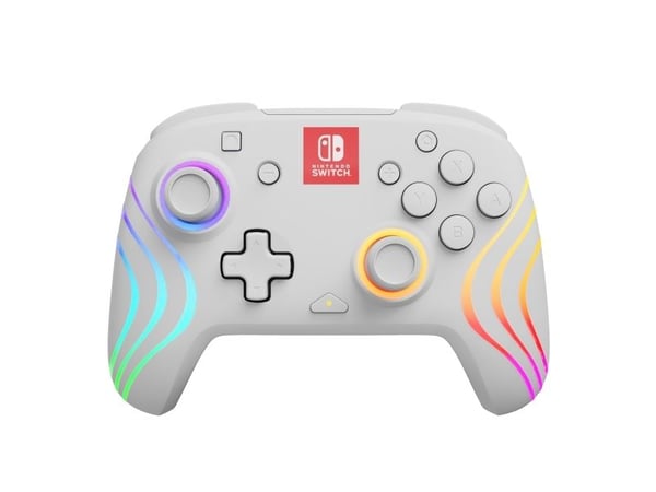 PDP Afterglow Wave, Pad-ohjain, Nintendo Switch, Nintendo Switch OLED, D-pad, Kotipainike, Analoginen/Digitaalinen, Monivärinen, Langaton