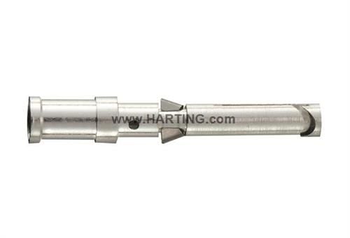 HARTING Bøsning 0,75 kvardrat hun/female -pin, med sølv legering til HAN D/DD