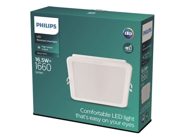 Innebygd lampe Philips Meson, 16,5W, 3000°K, LED