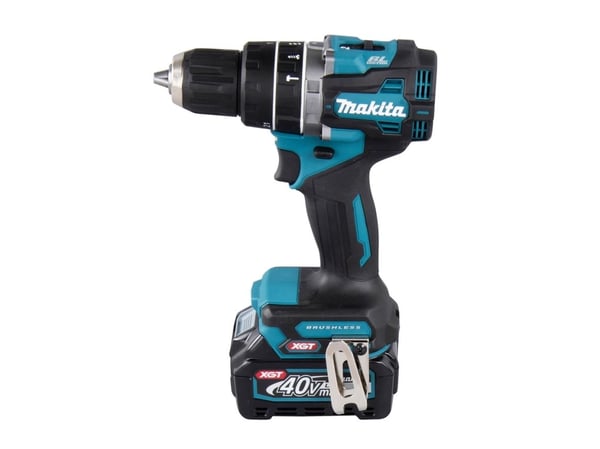 Makita - Hammerbor/driver - trådløs - 2 hastigheter - nøkkelfri borhylse 13 mm - 64 N·m - 2 batterier, inkludert lader - 40 V