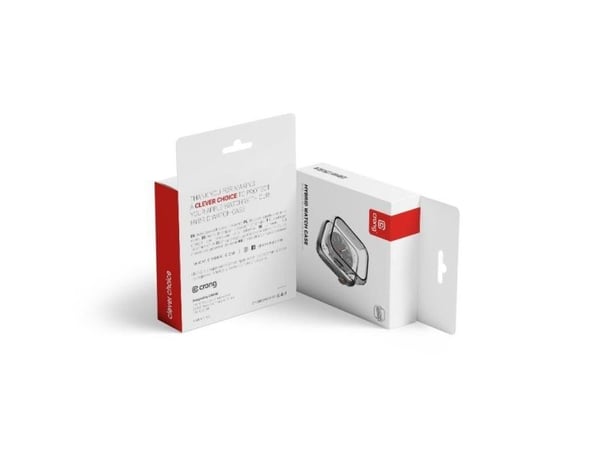 Crong CRG-40HS-CLR, Etui, Smartklokke, Sportsklokke, Gjennomsiktig, Apple, Apple Watch Series 4/5/6/SE 40mm, Polykarbonat (PC), Herdet glass