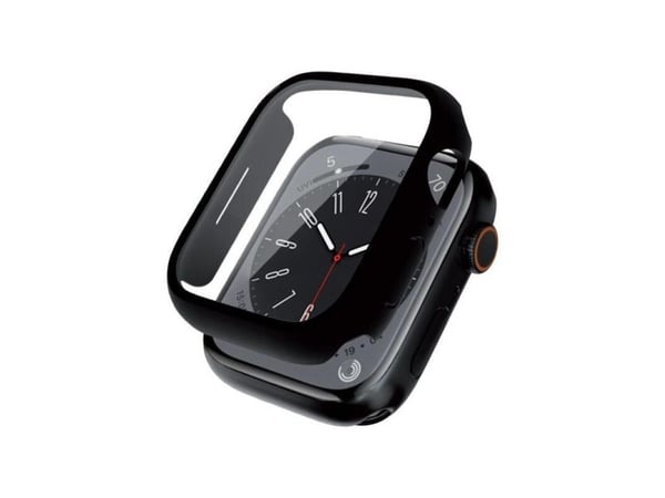 Crong CRG-45HS-BLK, Boks, SmartWatch, Sportsklokke, Svart, Apple, Apple Watch Series 7/8 45mm, Polykarbonat (PC), Herdet glass