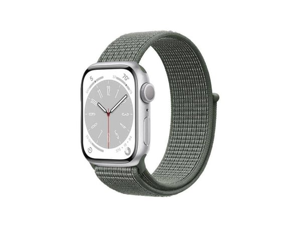 Crong CRG-44NLB-MGN, Klokkereim, Apple, Apple Watch Series 1/2/3/4/5/6/7/8/9/SE/ULTRA/ULTRA 2, Nylon, Grønn