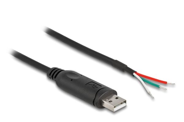 Delock-adapterkabel USB 2.0 Type-A til seriell RS-485 3 x åpne kabelender 0,5 m